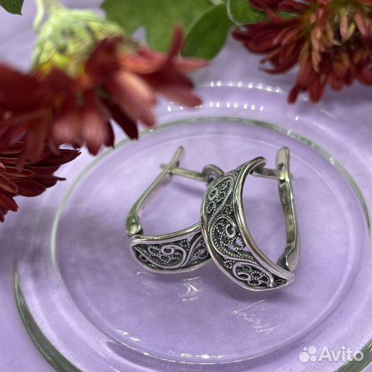 Серьги из серебра