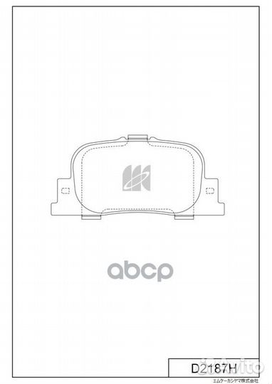 Колодки зад.toyota camry 11/01 D2187H MK