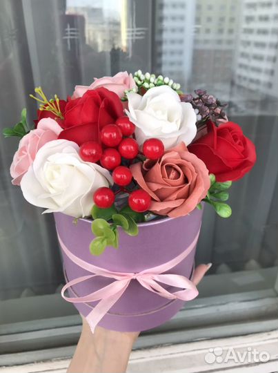 Цветы из мыла 8 марта