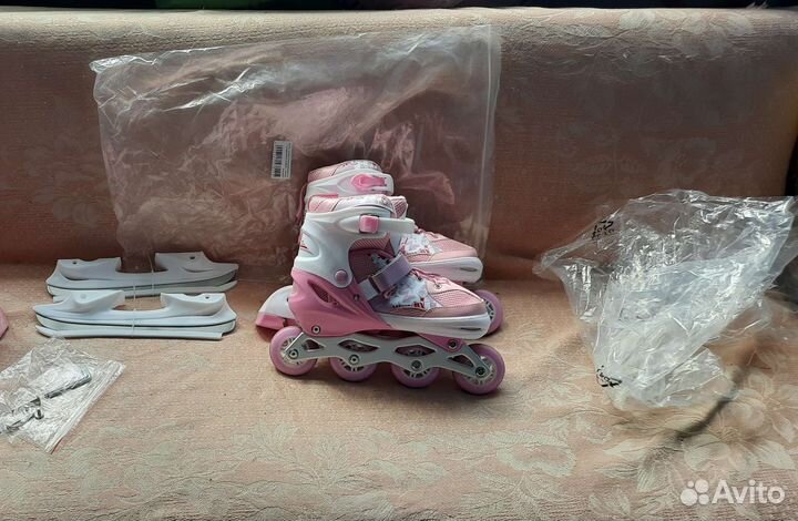 Ролики для девочки раздвижные 38-42