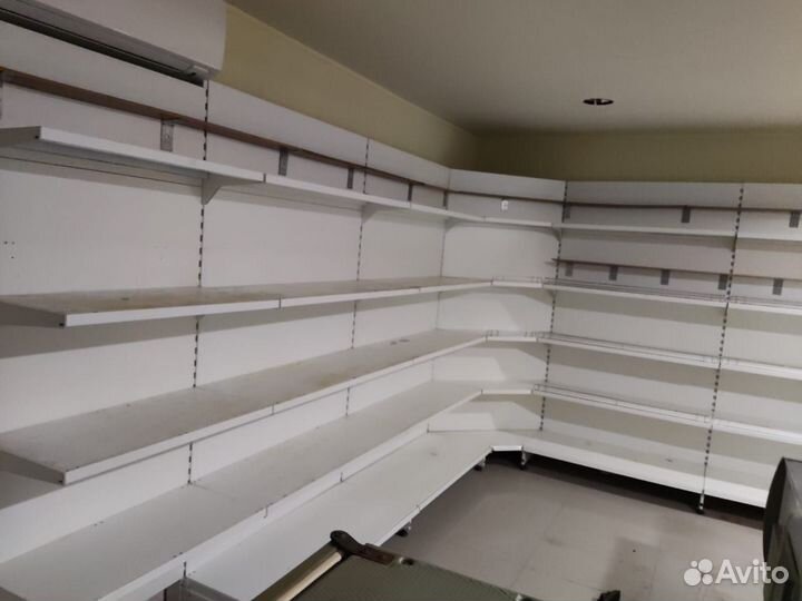 Витрины, стеллажи торговые, стеллажи металлические