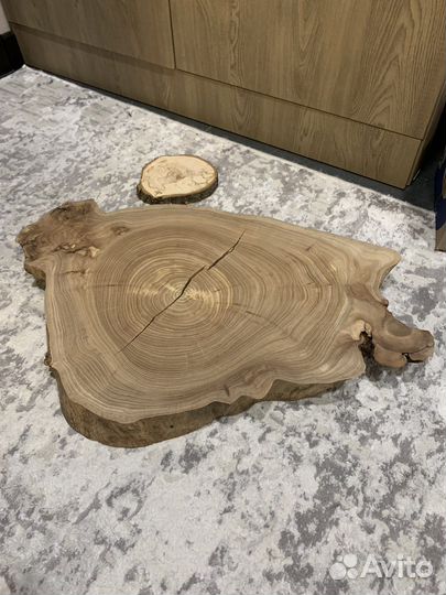 Спил древесный Карагач 60х40х5