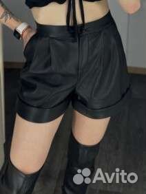 Шорты из эко кожи 46 размер