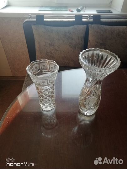 Вазы для цветов хрустальные из СССР