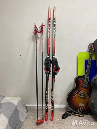 Лыжи, ботинки 37 размера