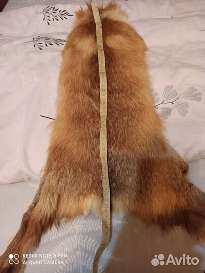 Шкурка лисы выделанная