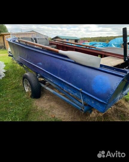 Лодка, мотор, прицеп