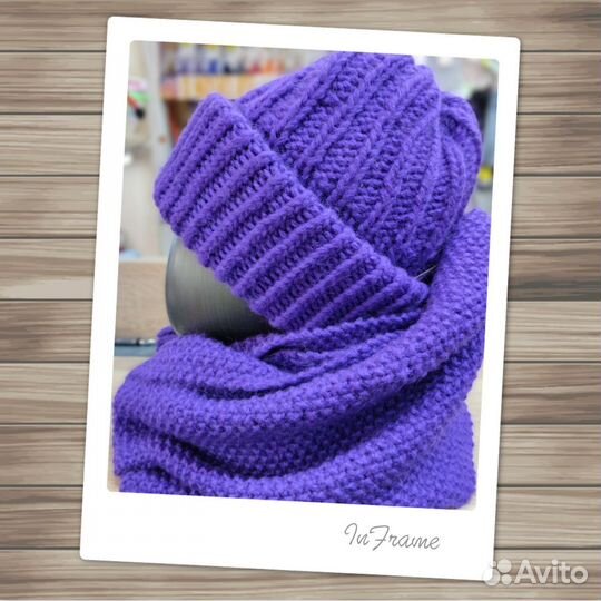 Шапка такори и шарф