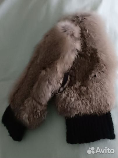 Варежки меховые женские