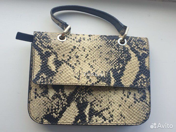 Сумка Furla под кожу питона