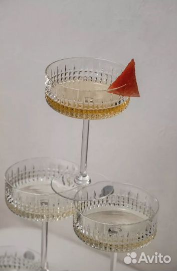 Хрустальные бокалы для шампанского Неман