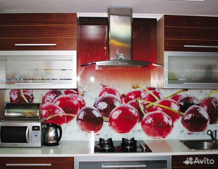 Кухонные фартуки скинали из стекла в Реутове