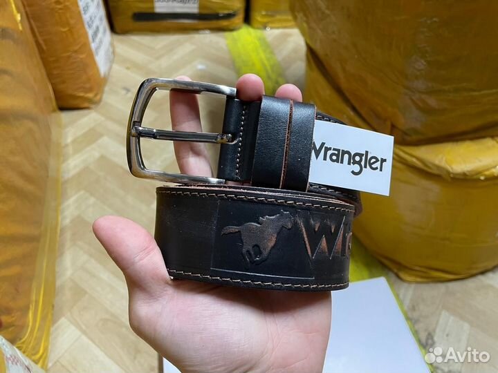 Ремень мужской wrangler натуральная кожа