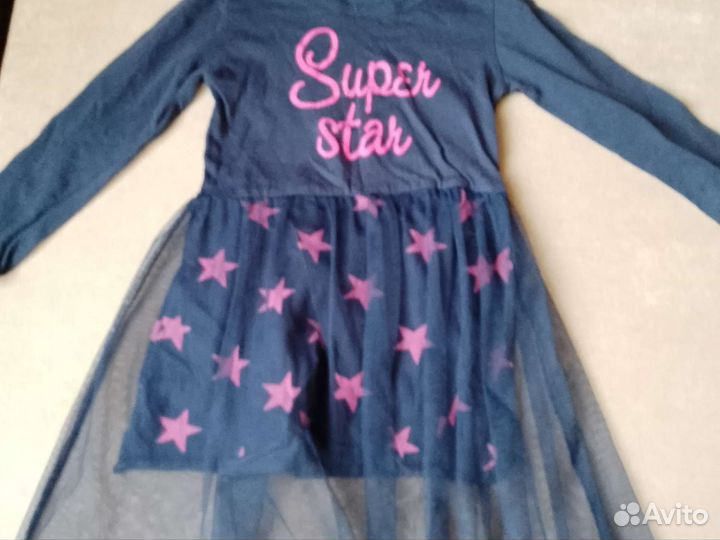 Платья 3 шт на девочку 3-4 года