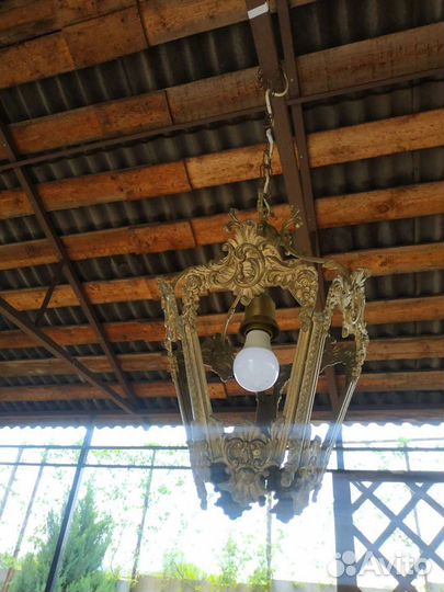 Люстра латунь ссср. Винтаж