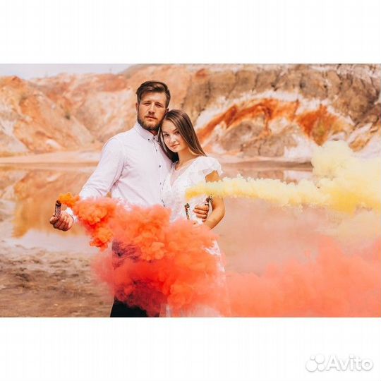 Цветной дым красный, заряд 0,8 дюйма