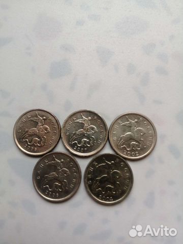 Коллекционные монеты 5шт(М)