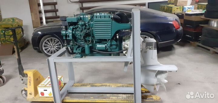 Угловая поворотно-откидная колонка volvo-penta