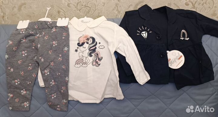 Комплект тройка для девочки 80
