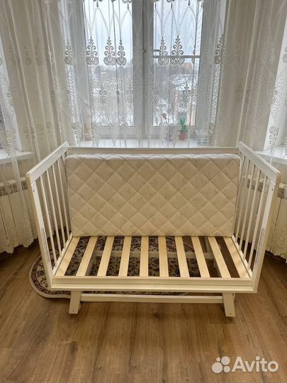 Детская кроватка 120х60 + матрас