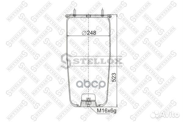 90-09410-SX пневмопод.без стак. 941MB h523 2шп