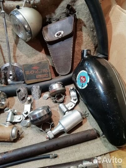 Старинные велосипедные запчасти