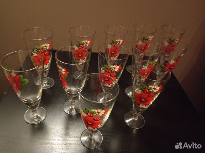 Фужеры, бокалы, стаканы СССР Bohemia Чехословакия