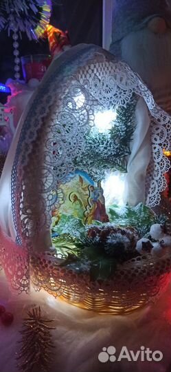 Вертеп рождественский поделка