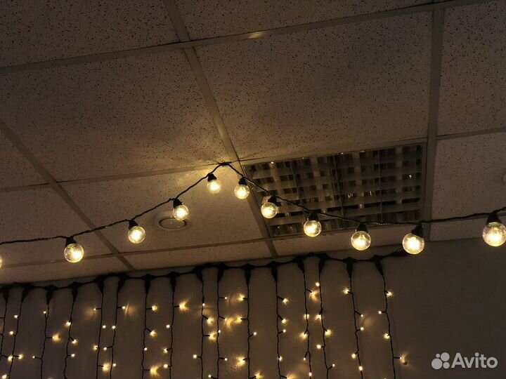 Уличная Ретро гирлянда 10м с лампами