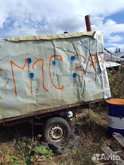 Телега, будка