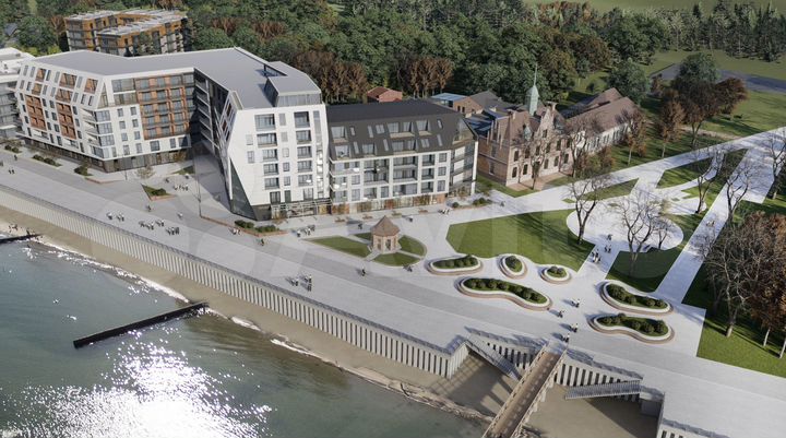 1-к. апартаменты, 93,6 м², 6/7 эт.