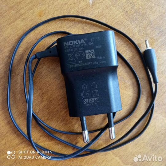 Оригинальное зарядное устройство Nokia