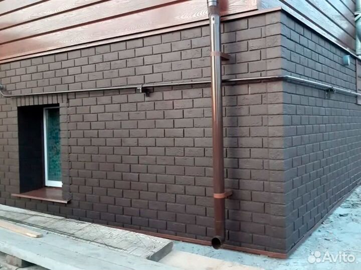 Фасадные панели грандлайн Состаренный кирпич