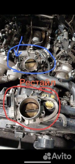 Дроссельная заслонка 3UZ рестайлинг Toyota Celsior