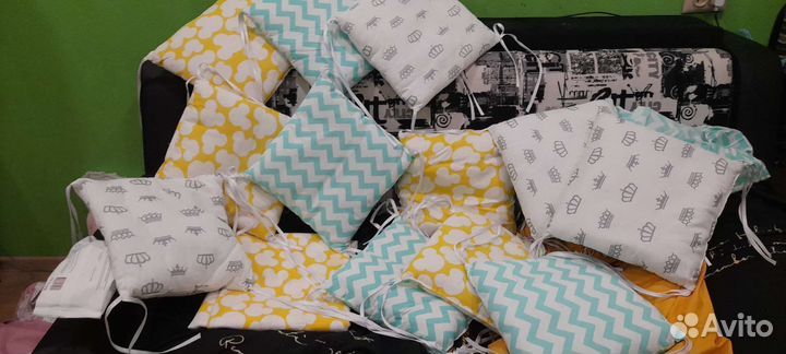 Бортики в кроватку новые