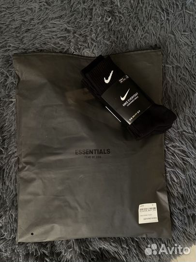 Футболка fear of god essentials оригинал + nike