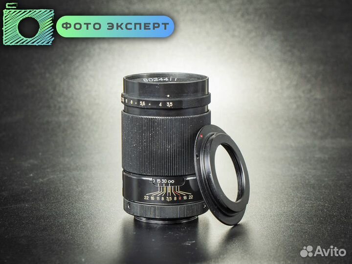 Объектив Юпитер-37А 135mm f3.5 + кольцо на Canon