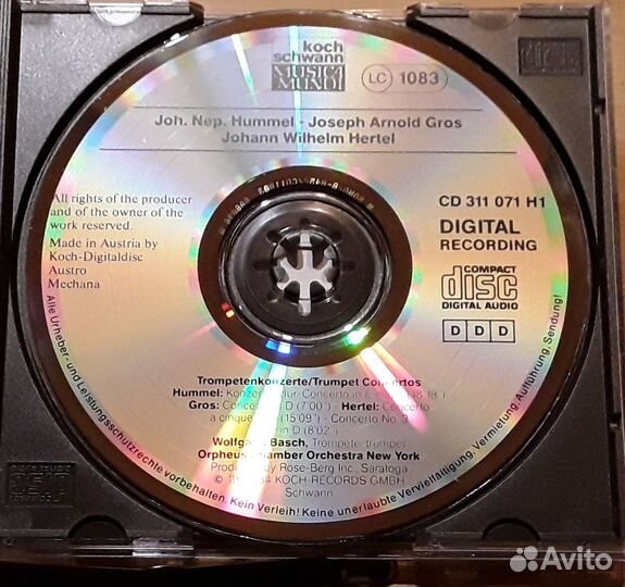 Hummel / gros / hertel – Trumpet Concertos. wolfga
