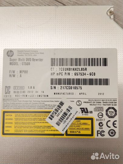 Dvd привод ноутбука HP