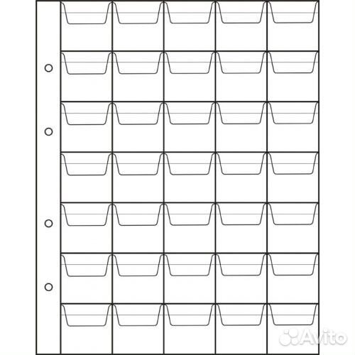 Листы для монет и банкнот
