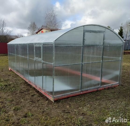 Прямостенная теплица (дуга 20х20 двойная)