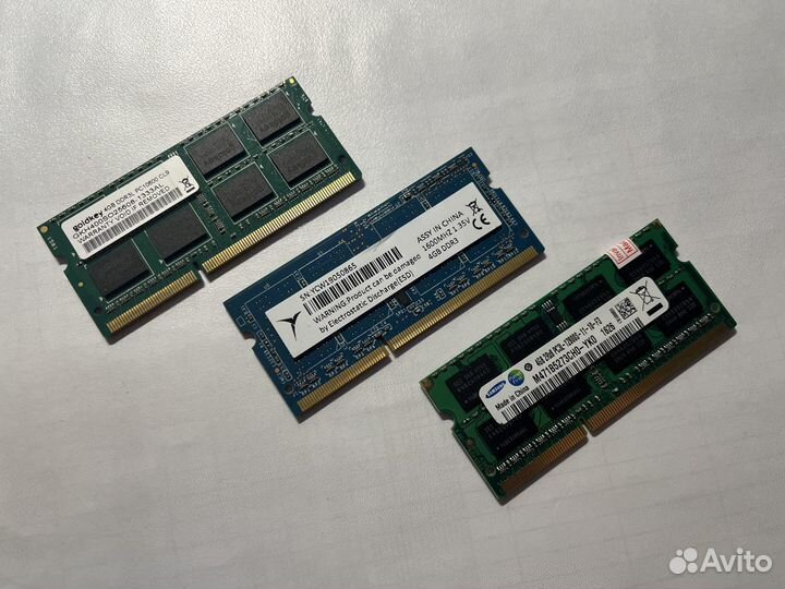 Для ноутбука ddr3l 4Gb 1333 / 1600 MHz