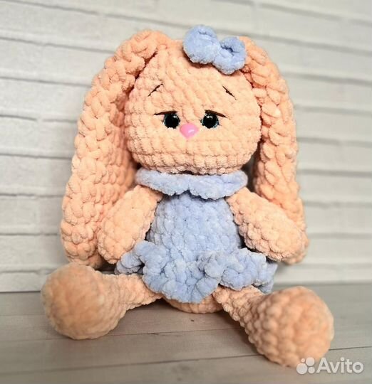 Плюшевые вязаные игрушки ручной работы