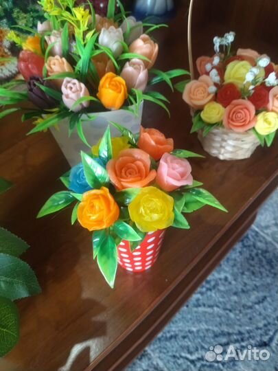 Букеты из мыла ручной работы