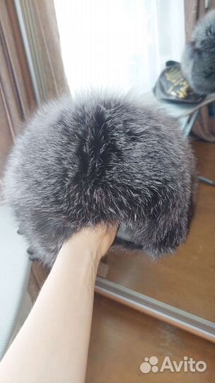 Шапка женская натуральный мех