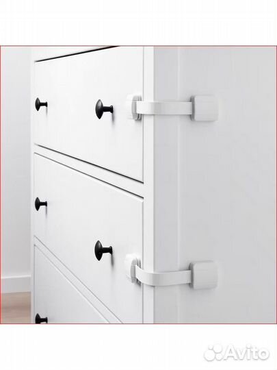 Замок защита от детей на шкаф белый undvika IKEA