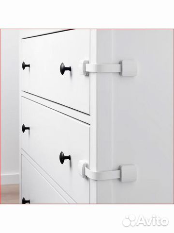 Замок защита от детей на шкаф белый undvika IKEA