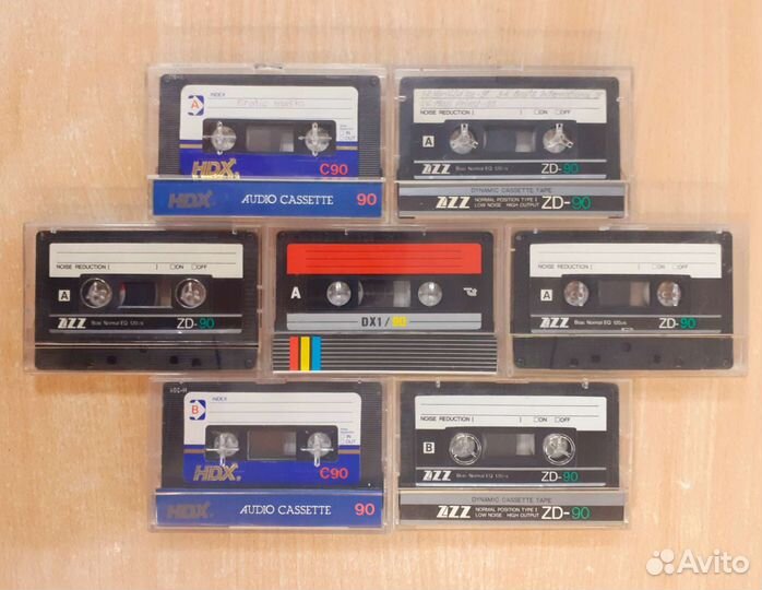 Аудиокассеты HDX, DX1, ZZZ, Konica, Ronees