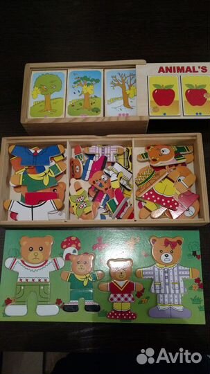 Развивающие деревянные игрушки