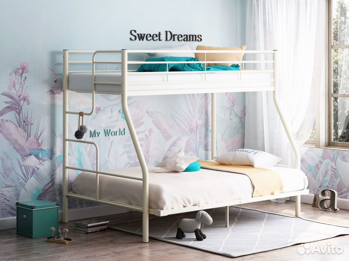 Кровать двухъярусная Гранада 3 140 левая